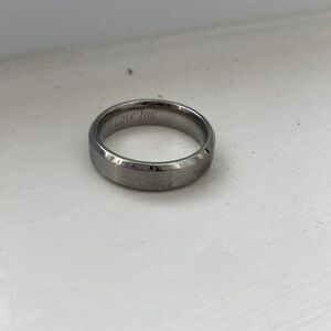 Beveled Ring- Size 10- Engraved ‘I Love You’